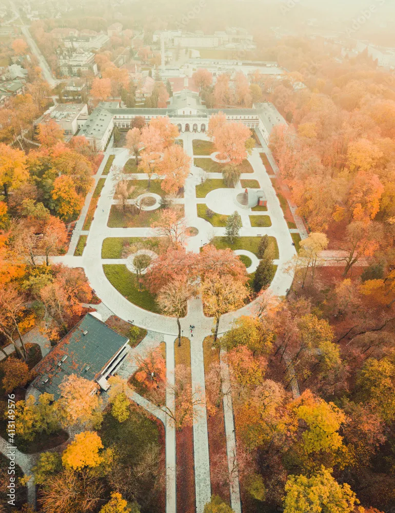 Spa park in Busko-Zdrój